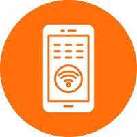 Wi-fi multi cor círculo ícone vetor