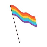 arco Iris bandeira ilustração elemento em branco fundo vetor