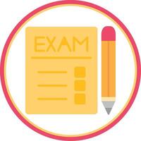 exames plano círculo ícone vetor