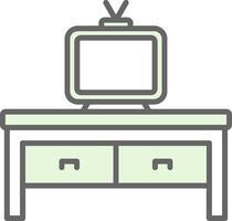 televisão mesa potra ícone Projeto vetor