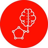 artificial inteligência multi cor círculo ícone vetor