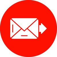 o email multi cor círculo ícone vetor