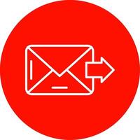 o email multi cor círculo ícone vetor