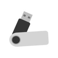 ícone de cor da unidade flash USB. stick USB. ilustração vetorial isolada vetor