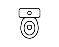 ícone de linha de lavatório para web, mobile e infográficos. ícone cinza escuro de vetor isolado no fundo branco claro.