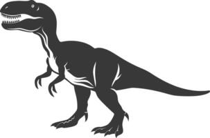 silhueta pré-histórico dinossauro animal Preto cor só vetor