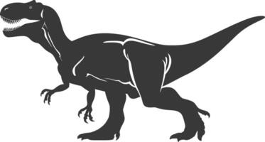 silhueta pré-histórico dinossauro animal Preto cor só vetor