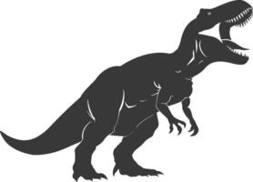 silhueta pré-histórico dinossauro animal Preto cor só vetor