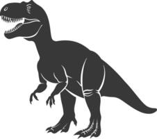 silhueta pré-histórico dinossauro animal Preto cor só vetor