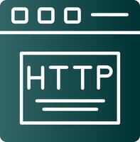 http glifo gradiente ícone vetor