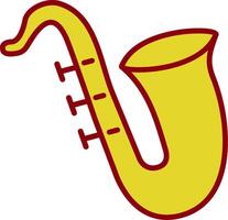 saxofone vintage ícone Projeto vetor