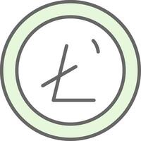 litecoin potra ícone Projeto vetor