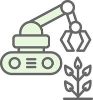 agrícola robô potra ícone Projeto vetor