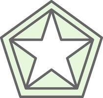 Estrela Pentágono potra ícone Projeto vetor