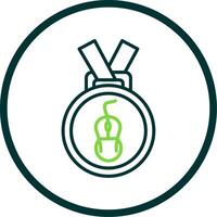 medalha linha círculo ícone Projeto vetor