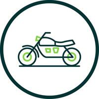 motocicletas linha círculo ícone Projeto vetor