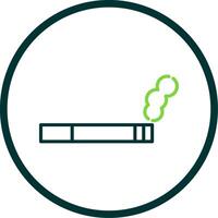 fumar linha círculo ícone Projeto vetor