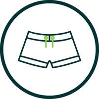 natação calça linha círculo ícone Projeto vetor