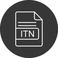 itn Arquivo formato linha invertido ícone Projeto vetor