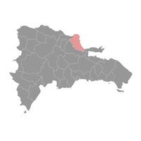 maria trinidad sanches província mapa, administrativo divisão do dominicano república. ilustração. vetor