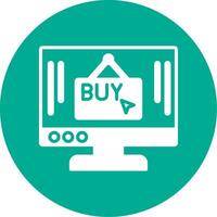 Comprar agora multi cor círculo ícone vetor