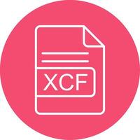 xcf Arquivo formato multi cor círculo ícone vetor
