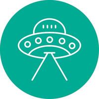 UFO multi cor círculo ícone vetor