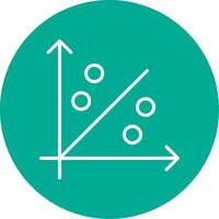 dispersar gráfico multi cor círculo ícone vetor