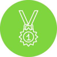 medalha multi cor círculo ícone vetor