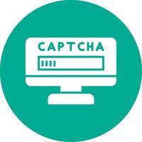 CAPTCHA multi cor círculo ícone vetor