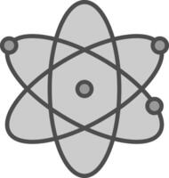 Ciência linha preenchidas escala de cinza ícone Projeto vetor