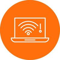 não Wi-fi multi cor círculo ícone vetor