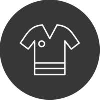 camisa linha invertido ícone Projeto vetor