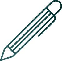ícone de gradiente de linha de caneta vetor