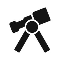 Ícone de vetor de telescópio