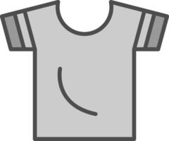 camisa linha preenchidas escala de cinza ícone Projeto vetor