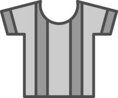 camisa linha preenchidas escala de cinza ícone Projeto vetor