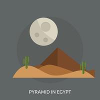 Pyramid In Egypt Ilustração conceitual Design vetor