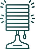ícone de gradiente de linha de lâmpada vetor
