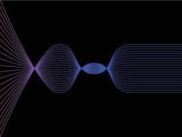 fundo ondulado, fundo de linha de onda, ilustração de espectro vetor