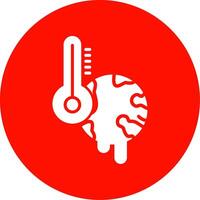 global aquecimento multi cor círculo ícone vetor