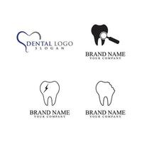 ilustração em vetor modelo logotipo dental