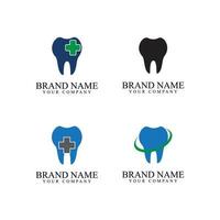 ilustração em vetor modelo logotipo dental