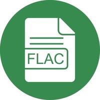 flac Arquivo formato multi cor círculo ícone vetor
