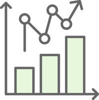 estatístico gráfico potra ícone Projeto vetor