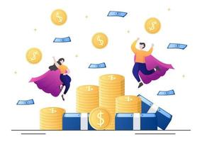 ilustração de liberdade investimento financeiro sucesso vetor