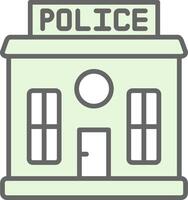 polícia estação potra ícone Projeto vetor