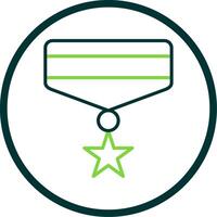 medalha linha círculo ícone Projeto vetor