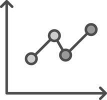 linha preenchidas escala de cinza multi círculo gráfico linha preenchidas escala de cinza ícone Projeto vetor