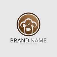 cafeteria logotipo e café logotipo Projeto cafetário quente beber vetor